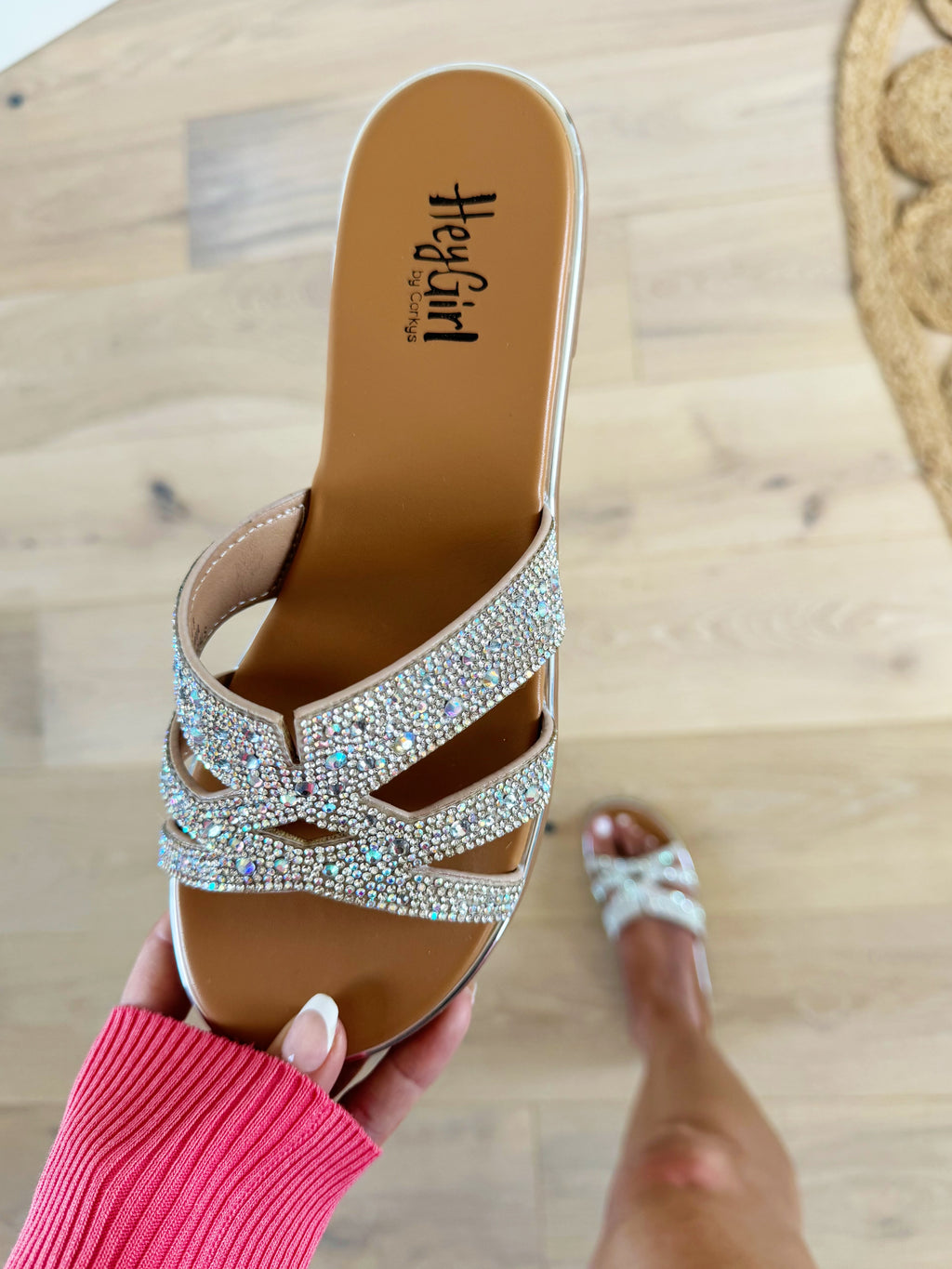 Corky's Flair Sandals in Clear Sparkle