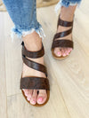 Very G Walking and Talking Casper Tooled Sandals in Chocolate