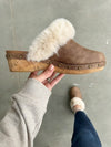 Corky's Just Fur Fun Clogs in Tan