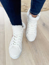 Very G Larger Than Life High Top Star Sneakers in White Pink (SALE)