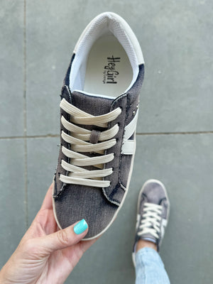 Corky's No Chaser Sneakers in Washed Blue Denim