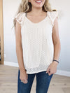 Island Girl Crochet Top in Cream
