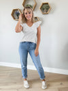 Judy Blue Mid Rise Boyfriend Jeans