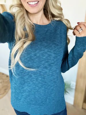 The Eloise Sweater in Teal