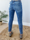 Bayeas Mid Rise Distressed Skinny Jeans