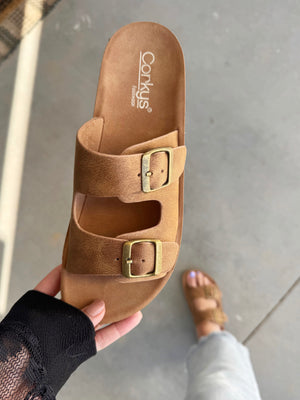Corky's Lets Be Real Sandals in Taupe