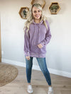 Hometown Pride Long Sleeve Knit Hoodie in Purple (SALE)
