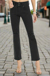 Risen High Rise Wide Waistband Ankle Bootcut Jeans