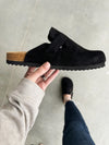 Corky's One For the Books Basket Shoes in Black Faux Suede