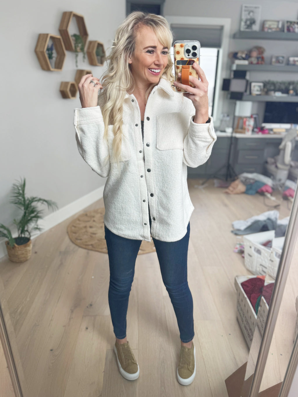 Bling It On Cowl Top - Ivory