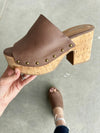 Corky's Bada Bing Sandals in Distressed Brown