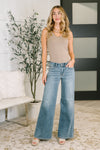 Judy Blue Mid Rise Retro Wide Leg
