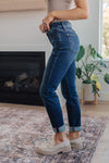 Judy Blue Mid Rise Cuffed Slim Fit Jeans