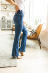 Judy Blue Tummy Control Slit Hem Bootcut