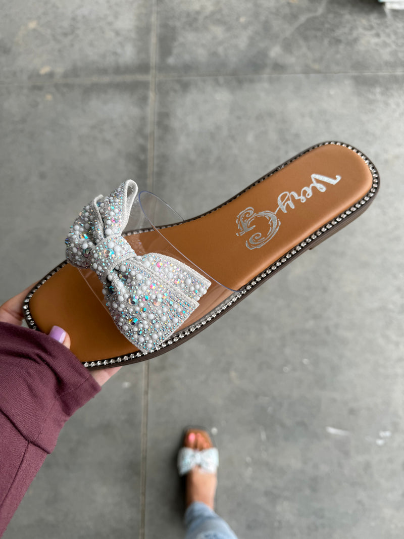 Very G Jessica Sandals in White (SALE)