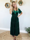 Softest Touch Velvet Tiered Dress