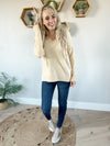 Star of the Show Long Sleeve  Sweater in Taupe