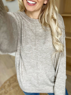 Complete Control Round Neck Sweater in Mocha