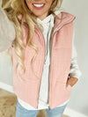 Ready As I'll Ever Be Padded Vest in Rose
