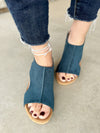 Corky’s Carley Faux Suede Sandals in Teal