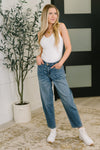 Judy Blue High Rise Soft Barrel Stitch Thru Pocket