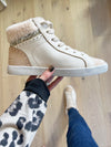 Very G Larger Than Life High Top Star Sneakers in Cream