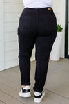 Judy Blue Double Cuff Joggers in Black