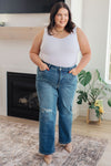 Judy Blue High Rise Control Top 90's Straight Jeans