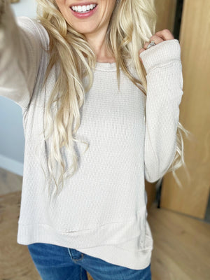 The Path To Happiness Long Sleeve in Taupe