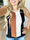 Decidedly Undecided Knit Striped Tank