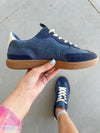 Blowfish Tastic Sneakers in Navy Suede