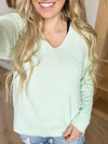 By Your Side Sweater in Mint