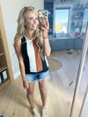 Decidedly Undecided Knit Striped Tank