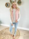 Ready As I'll Ever Be Padded Vest in Rose