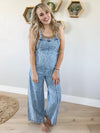 Leave It To Me Wide Leg Denim Overalls (Pink Label)