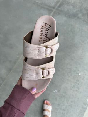 Blowfish Cardinal Sandals in Rose Gold