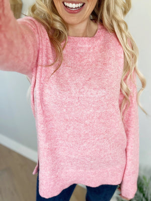 Forever and Ever Sweater in Pink