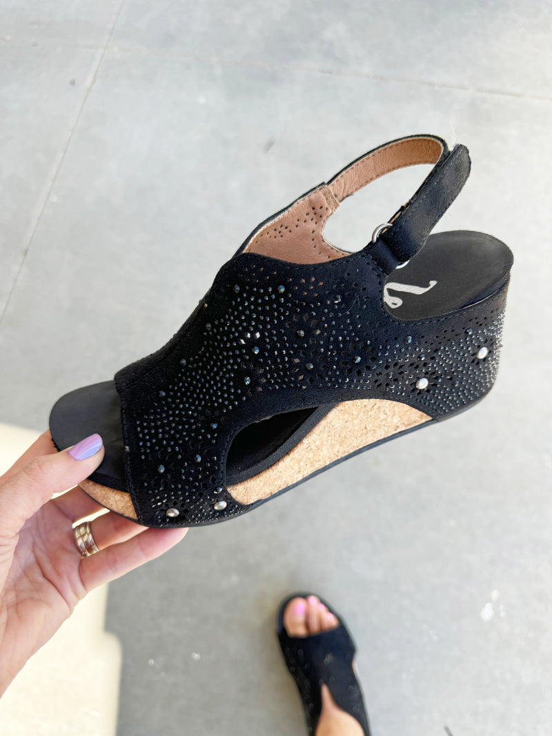 Gypsy Jazz Starry Nights Sandals in Black
