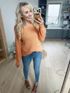 The Bailey Sweater in Apricot