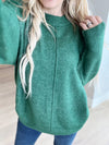 Complete Control Round Neck Sweater in Dark Green