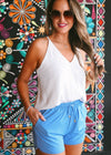 Dusty Blue Everyday Shorts