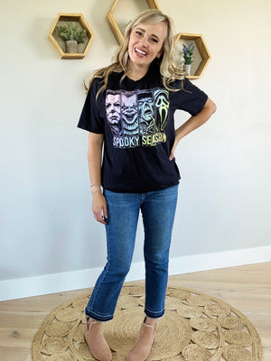 Scary Movie Characters Spooky Season Graphic Tee or Pullover
