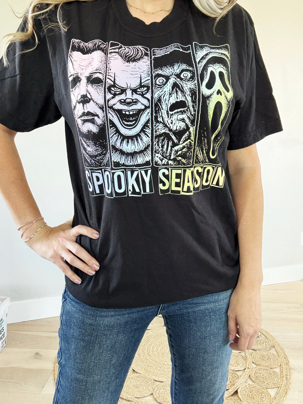 Scary Movie Characters Spooky Season Graphic Tee or Pullover