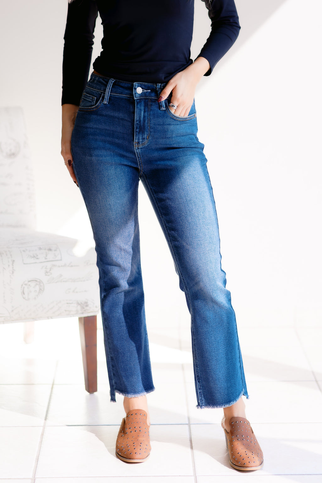 Judy Blue Dark Roast Denim Flares