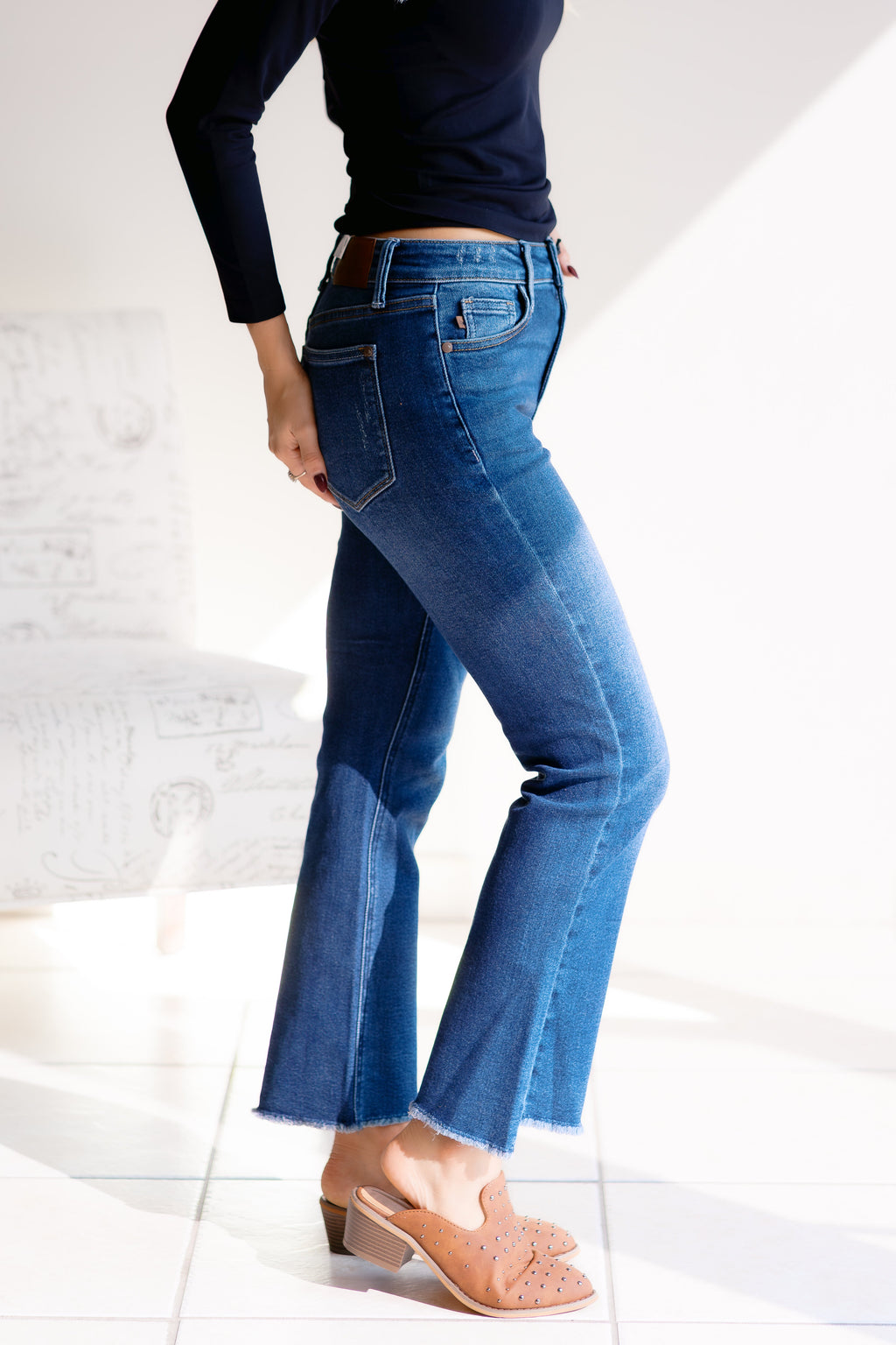 Judy Blue Dark Roast Denim Flares