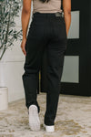 Judy Blue High Rise Cargo Wide Leg Jeans in Black