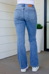 Judy Blue Mid Rise Vintage Button Fly Bootcut Jeans