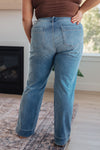 Judy Blue Mid Rise Wide Leg Jeans