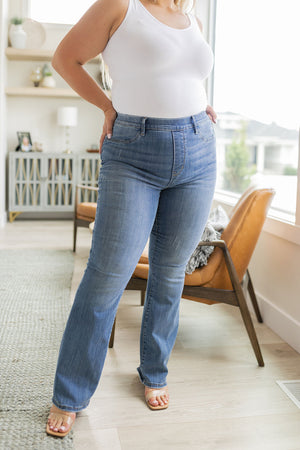 Judy Blue High Rise Pull On Slim Bootcut