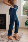 Judy Blue High Rise Release Hem Slim Jeans